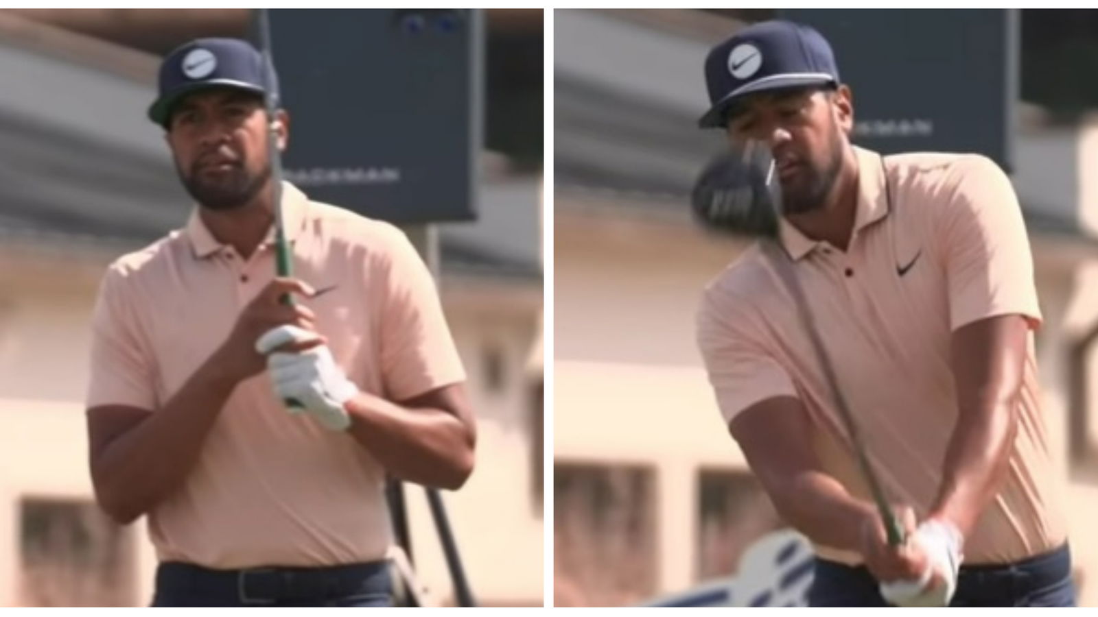 Tony Finau COULDN'T RESIST impersonating iconic movie character in Houston